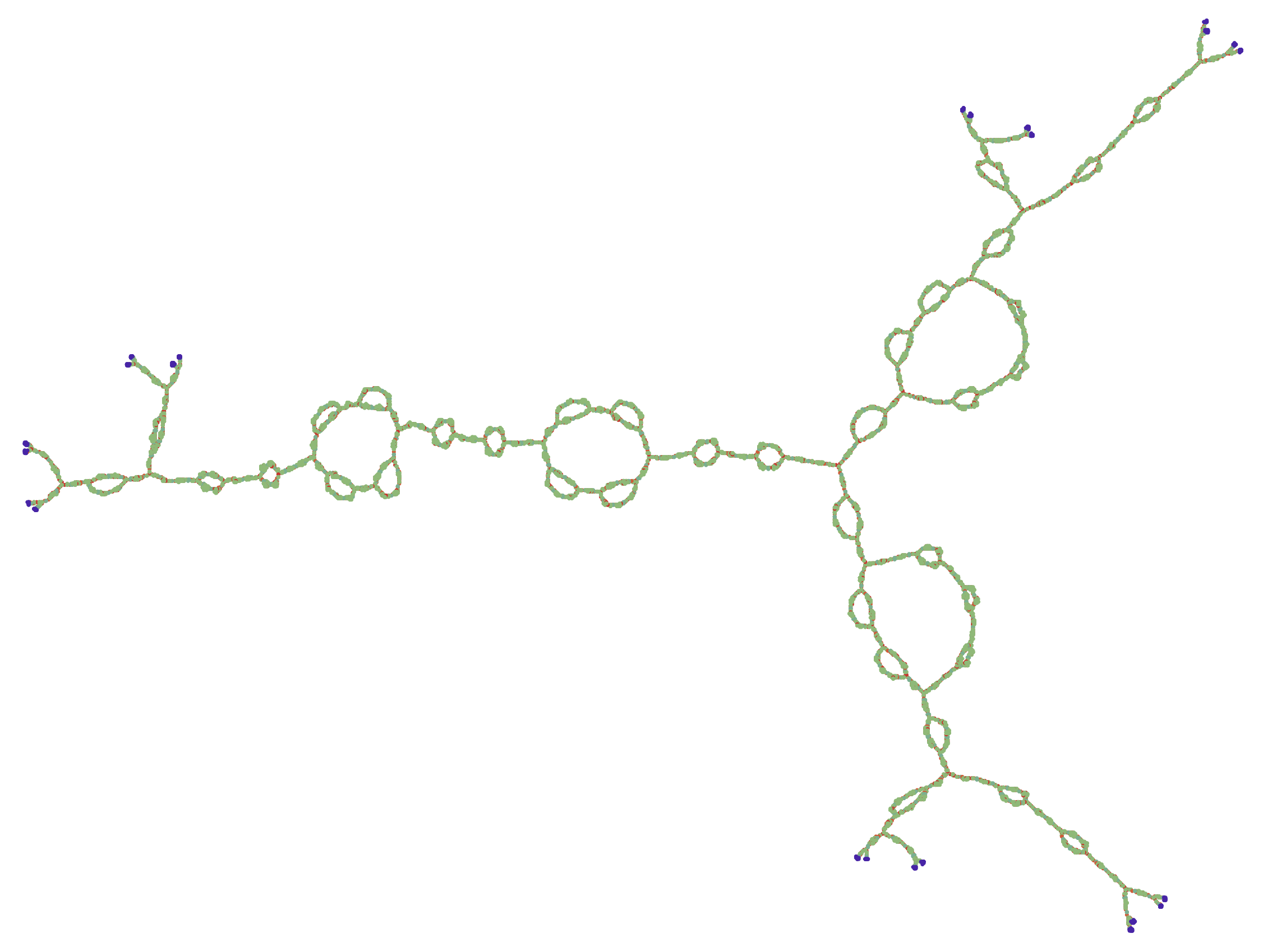 Figure. Length $5$ horosphere of another defining graph (we call it the theta graph because it looks like the letter $\Theta$).